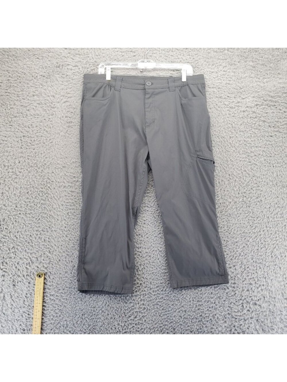 Eddie Bauer Pants Womens Size 16 Gray Lightweight Stretch Cargo Utility Pockets